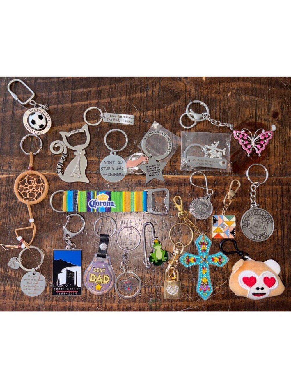 Lot Of 20 Cool Unique Keychains! See Pics For All Sayings & Differences-some New